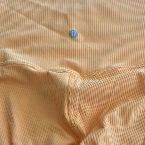 LULULEMON Align High Rise Ribbbed 25” Leggings in Mango Dream Sz 10 NWT - Picture 7 of 7